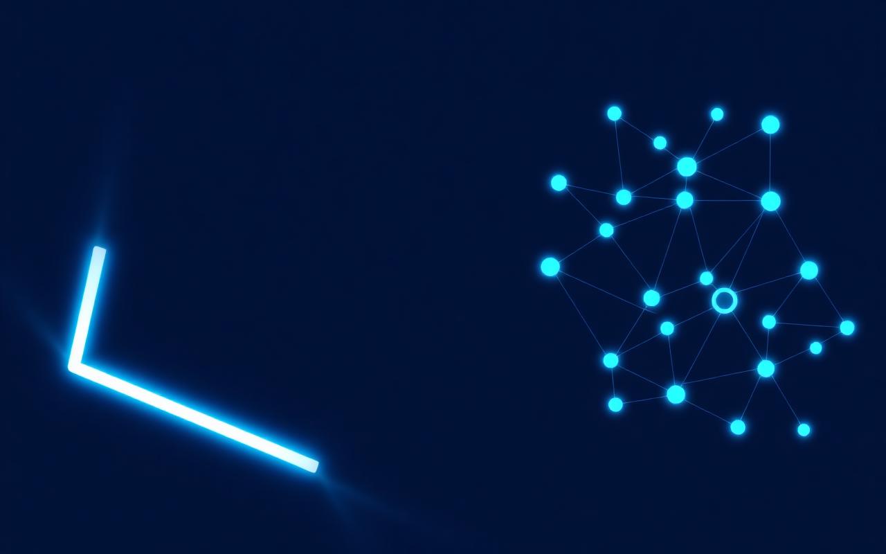 Split visual of regex bracket and neural network nodes