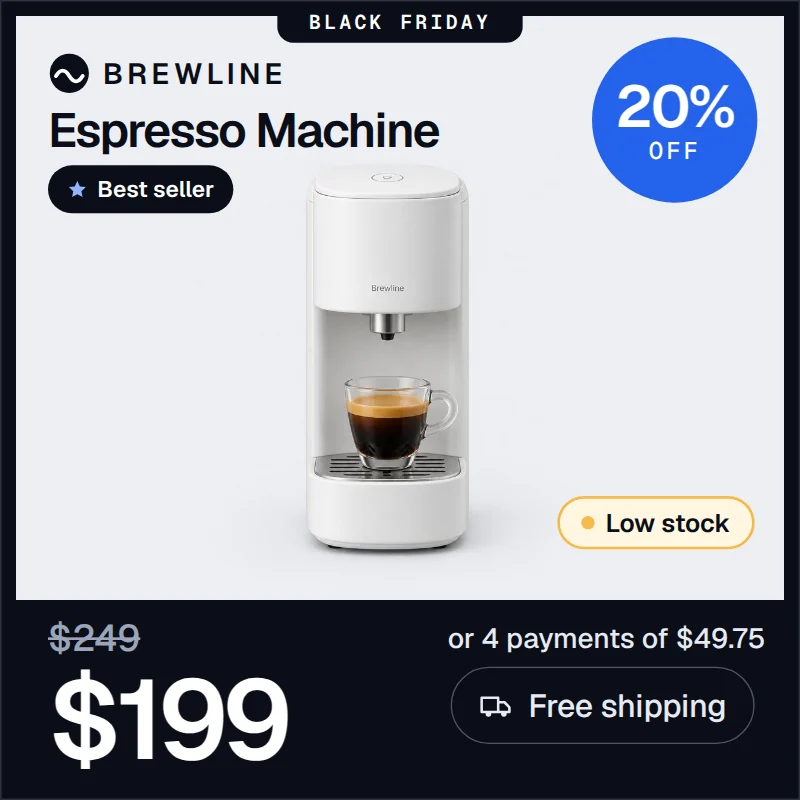 Espresso machine dynamic ad