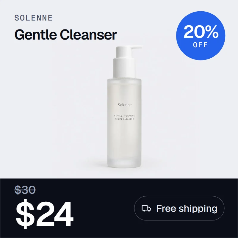 Cleanser dynamic ad
