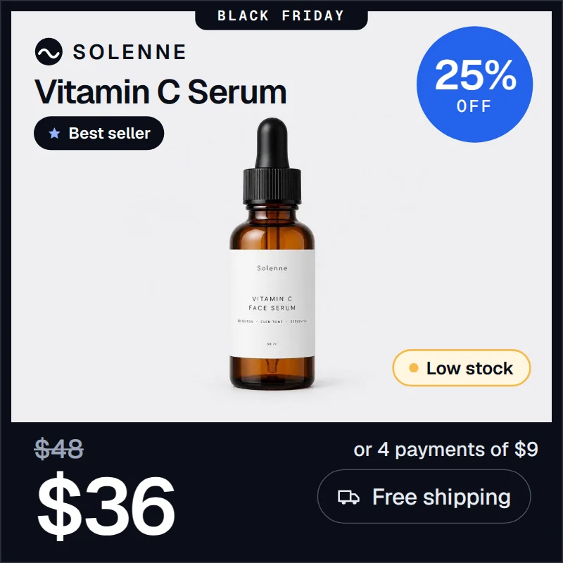 Vitamin C serum dynamic ad
