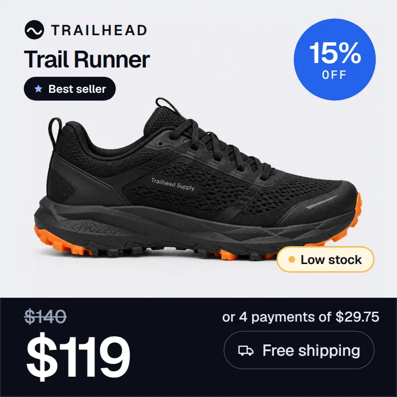 Trail runner dynamic ad